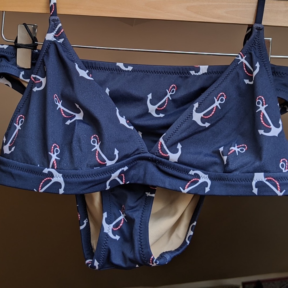 J.Crew anchor triangle bikini